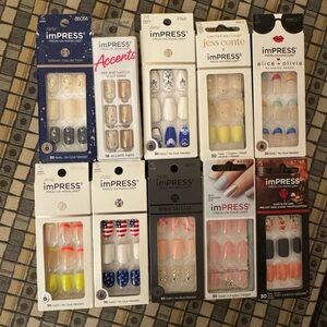 imPRESS Assorted Press-On Nail Collection with Multi-Color Designs